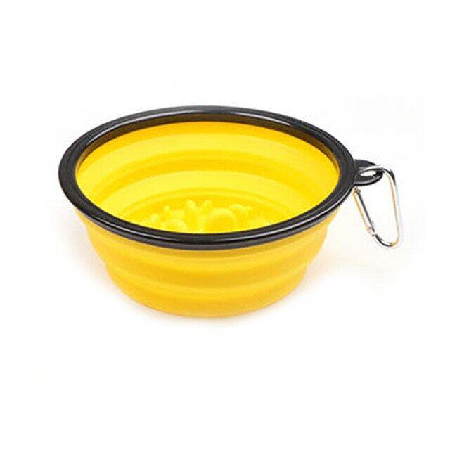 350ml Outdoor Foldable Pet Dog Slow Food Bowl - BestOption