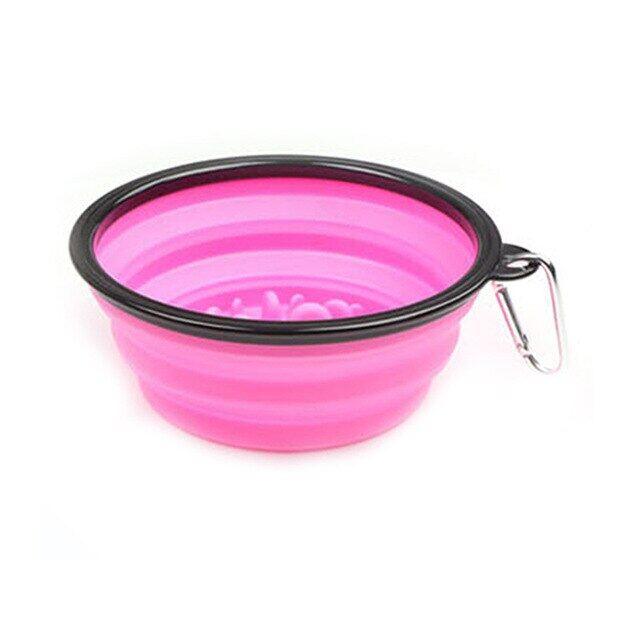 350ml Outdoor Foldable Pet Dog Slow Food Bowl - BestOption