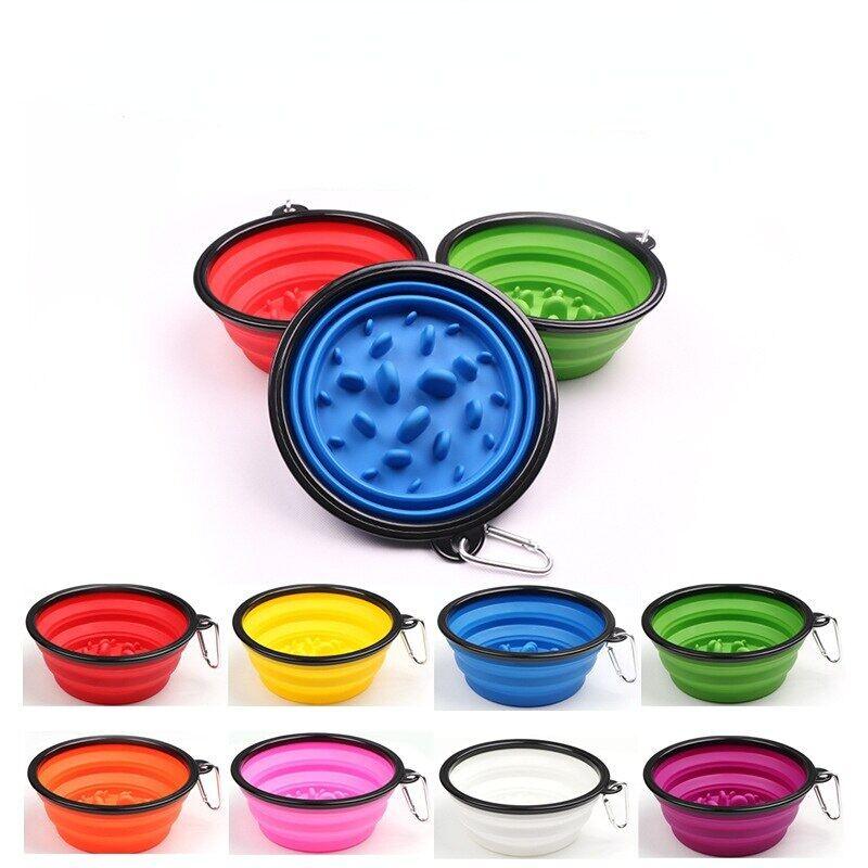 350ml Outdoor Foldable Pet Dog Slow Food Bowl - BestOption