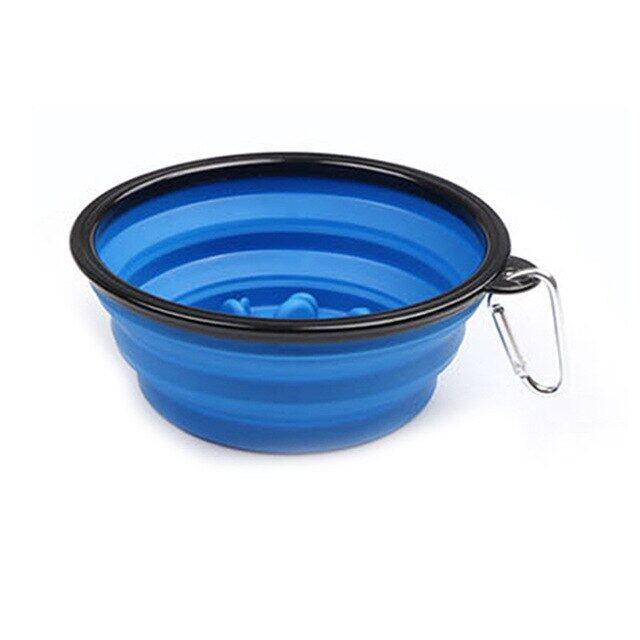 350ml Outdoor Foldable Pet Dog Slow Food Bowl - BestOption