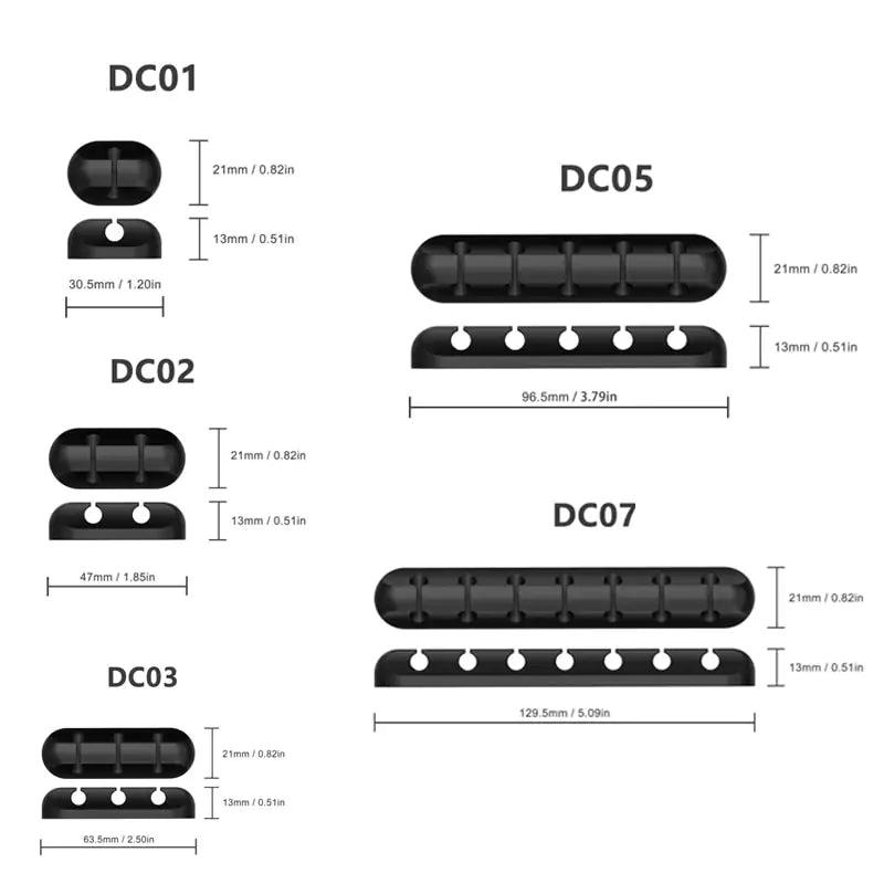 Silicone Cable Desk Organizer - BestOption