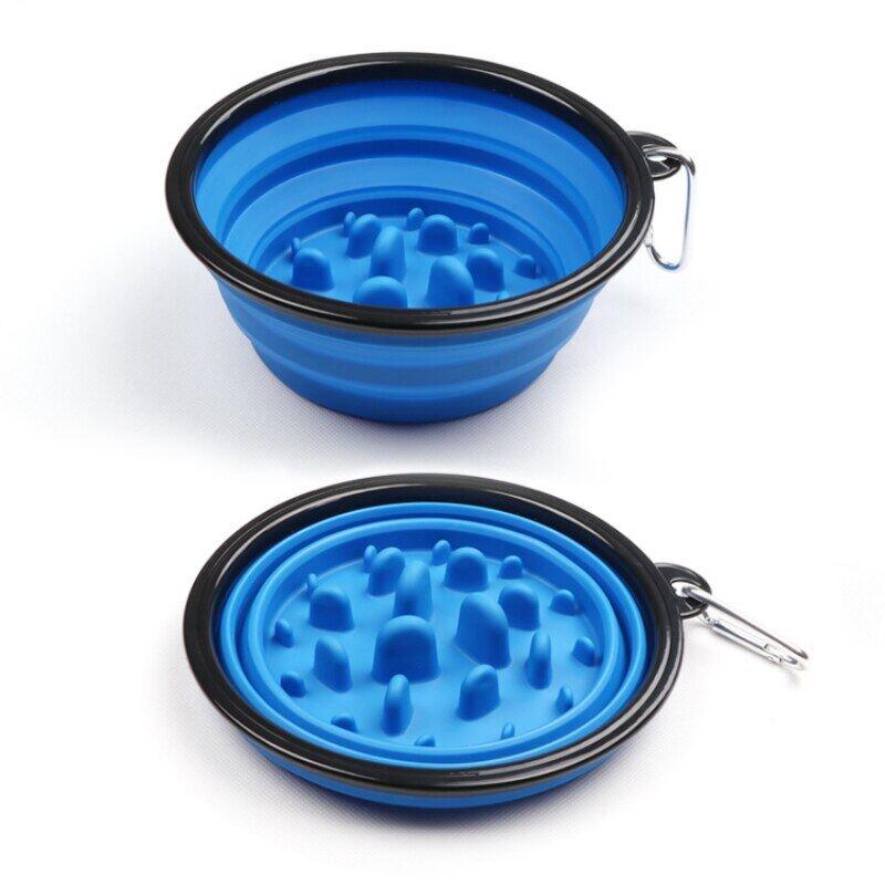 350ml Outdoor Foldable Pet Dog Slow Food Bowl - BestOption