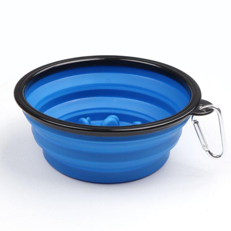 350ml Outdoor Foldable Pet Dog Slow Food Bowl - BestOption