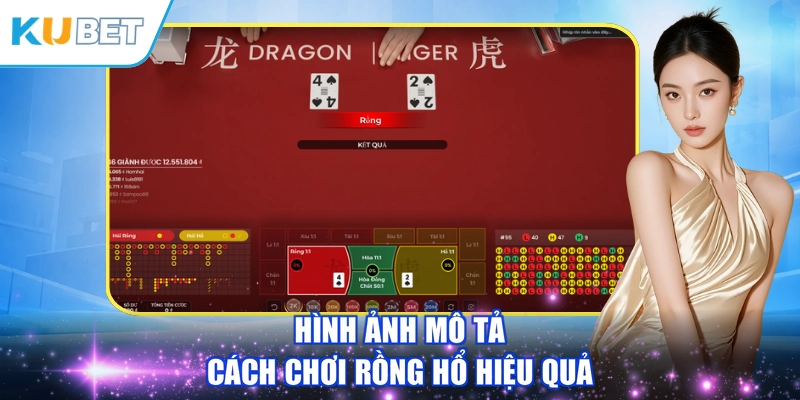 Hình ảnh mô tả cách chơi Rồng Hổ hiệu quả